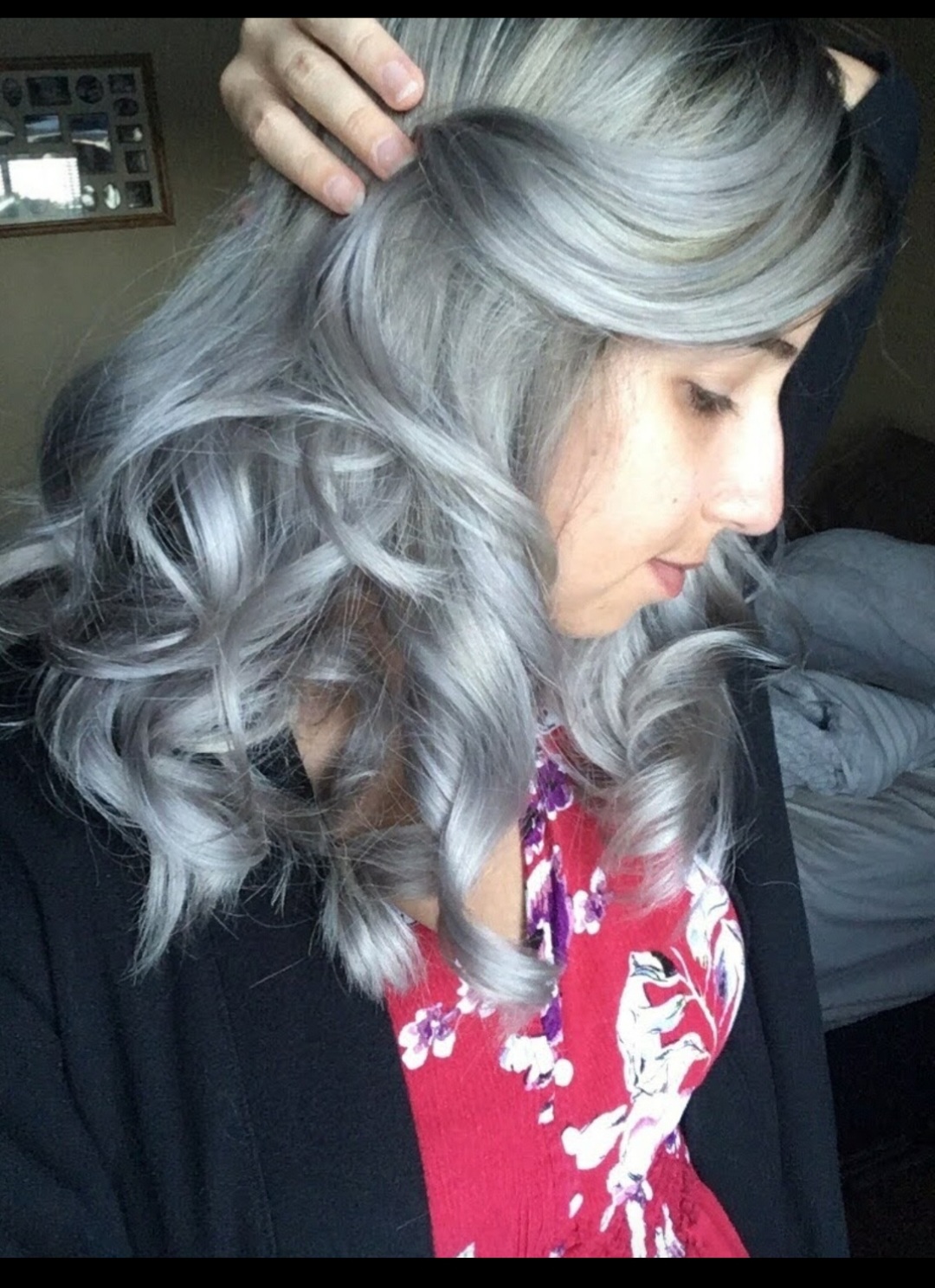 Silver dimensional color at Crown Hair Studio Orlando