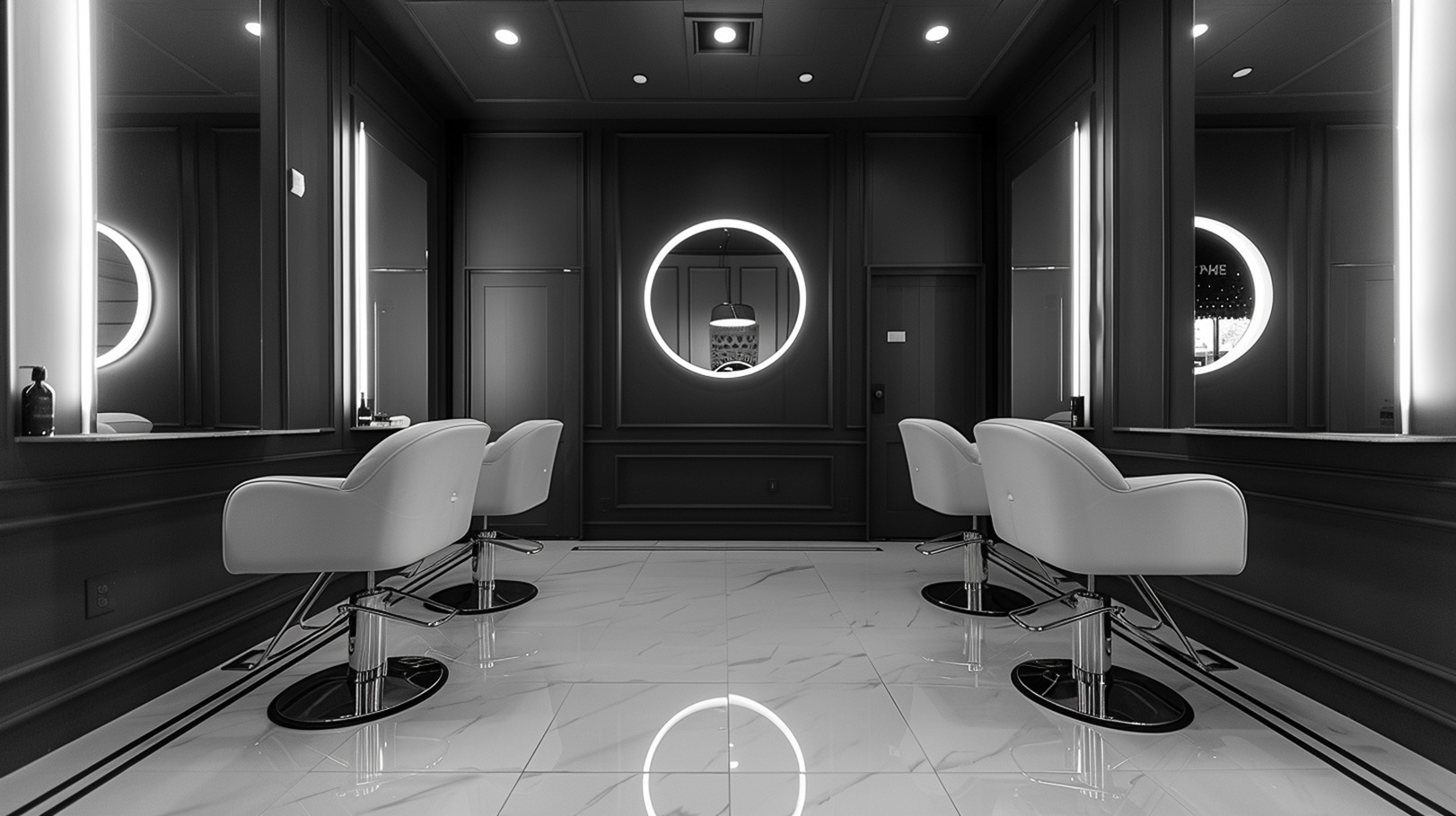 The Crown Hair Studio luxury salon interior in Orlando, FL