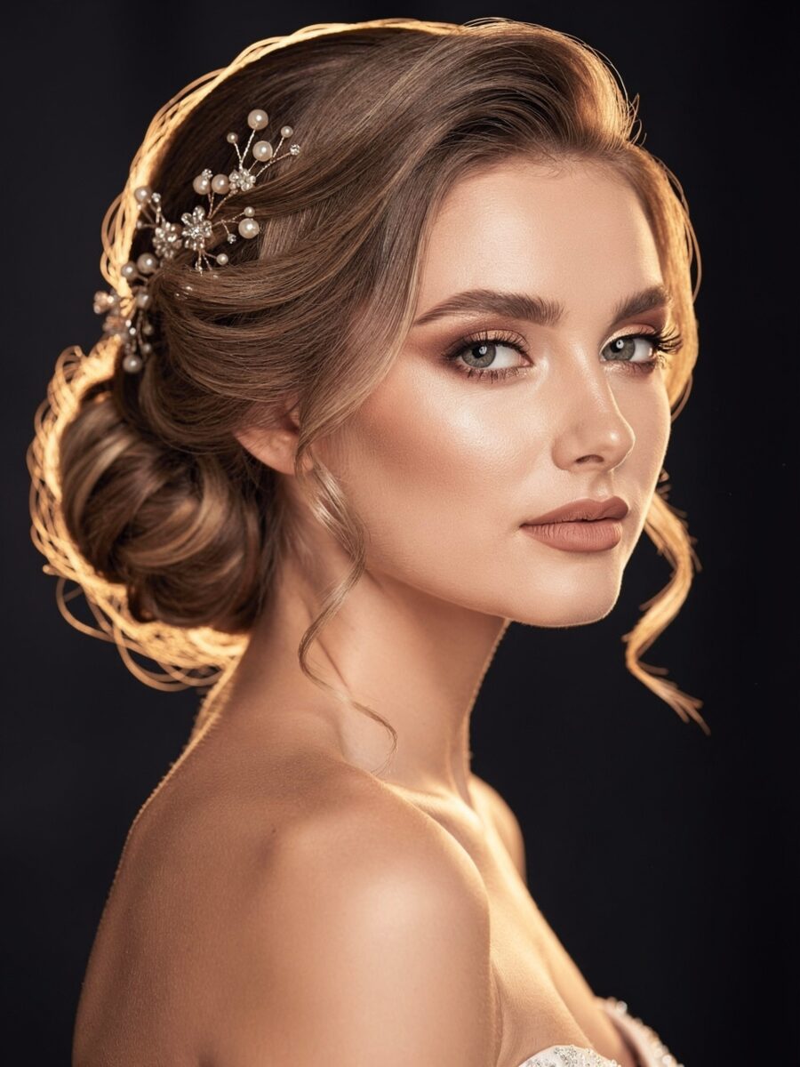 Event hair styling for weddings and formals at The Crown Hair Studio Orlando